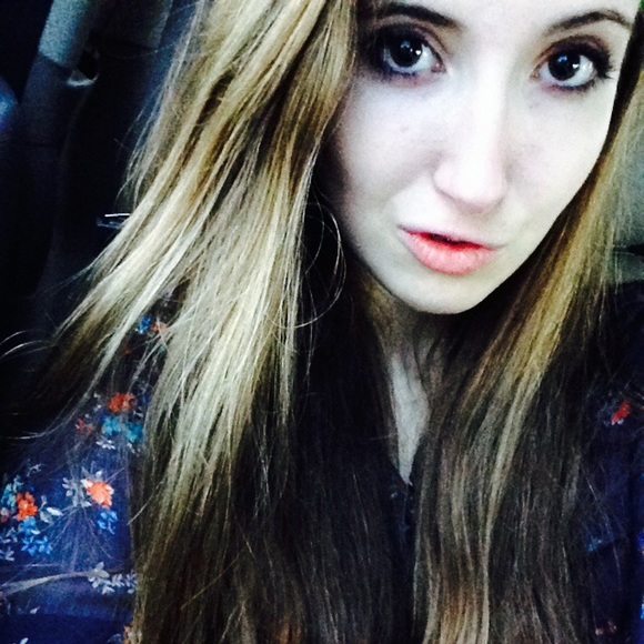 Navy Floral Button Down - Picture 3 of 3